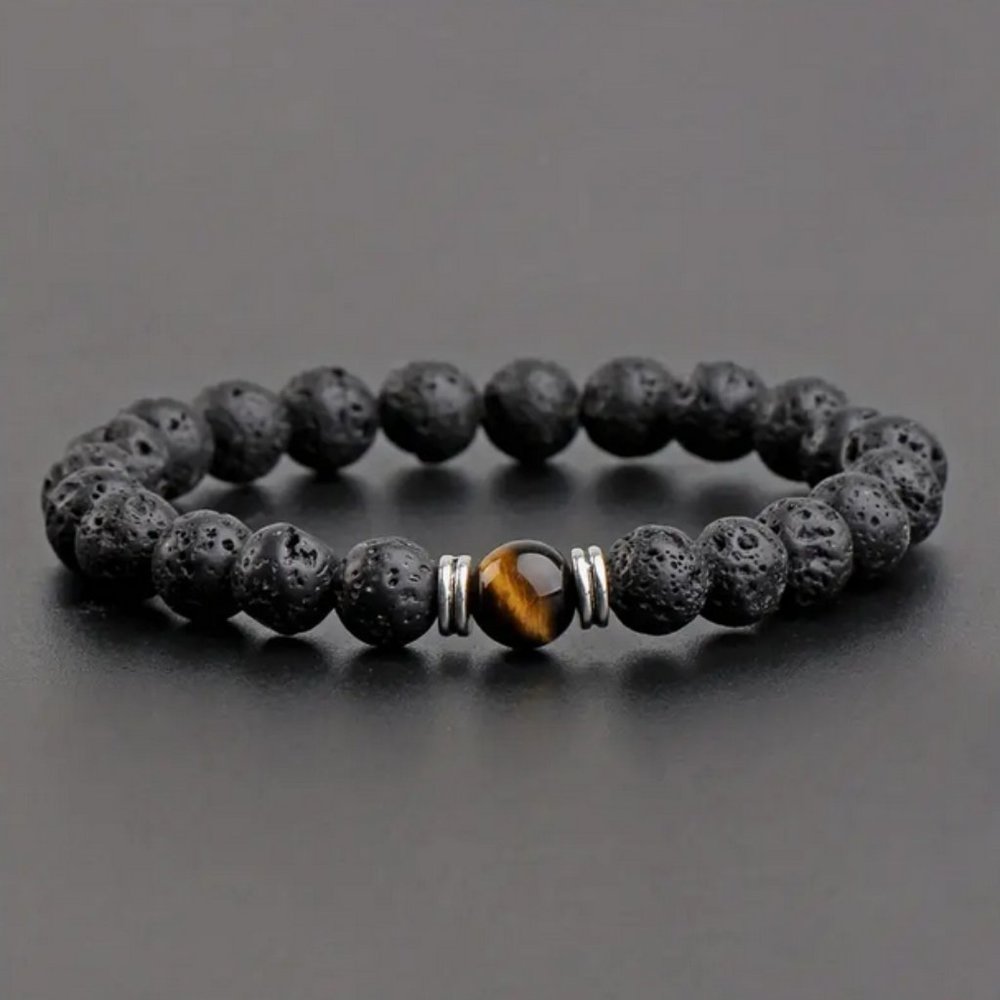 Lava Stone Essential Oil Bead Braclet